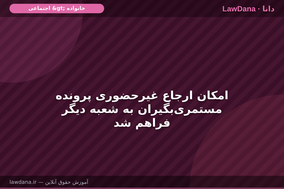 امکان ارجاع غیرحضوری پرونده مستمری‌بگیران به شعبه دیگر فراهم شد