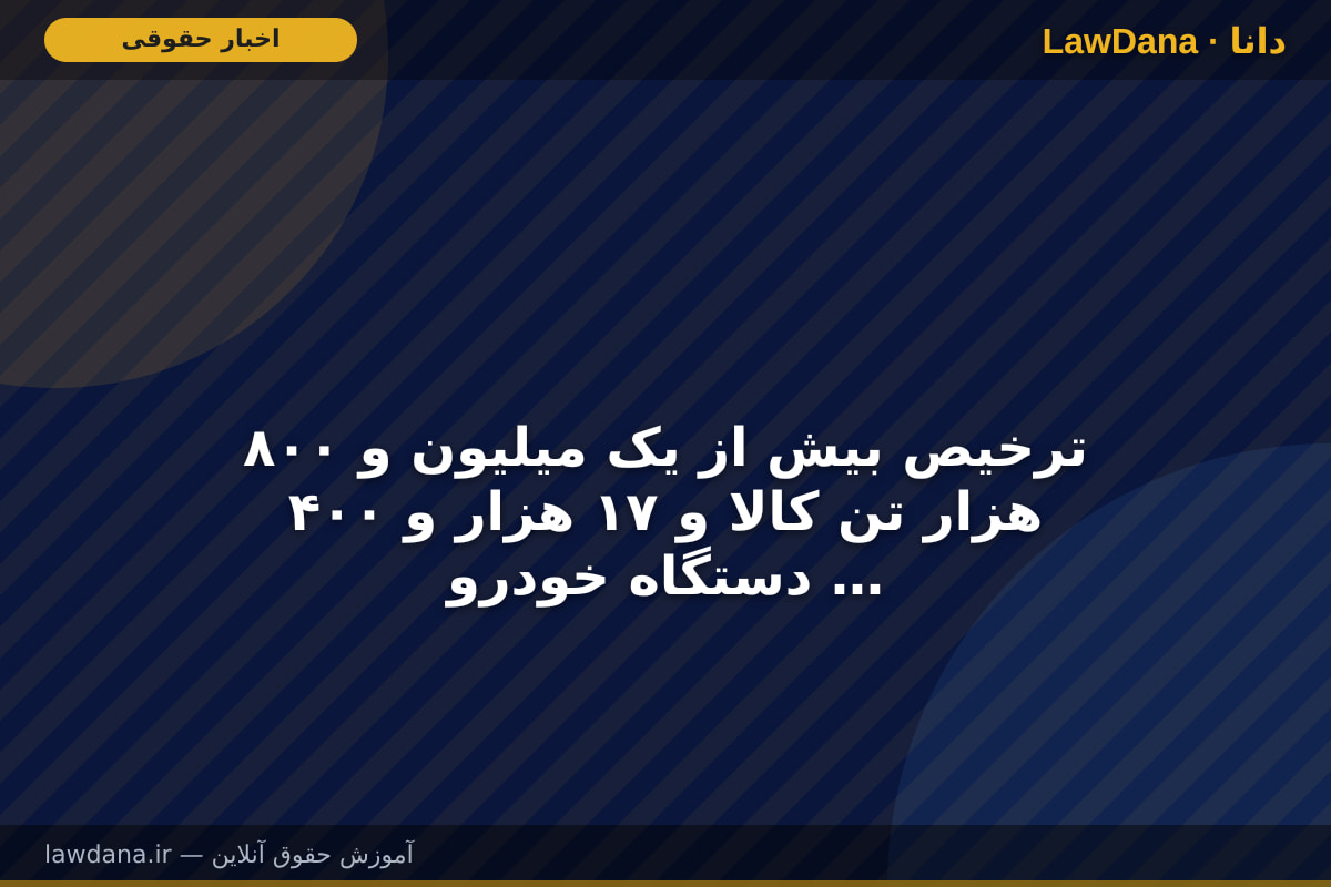 ترخیص بیش از یک میلیون و ۸۰۰ هزار تن کالا و ۱۷ هزار و ۴۰۰ دستگاه خودرو از بنادر و گمرکات استان هرمزگان