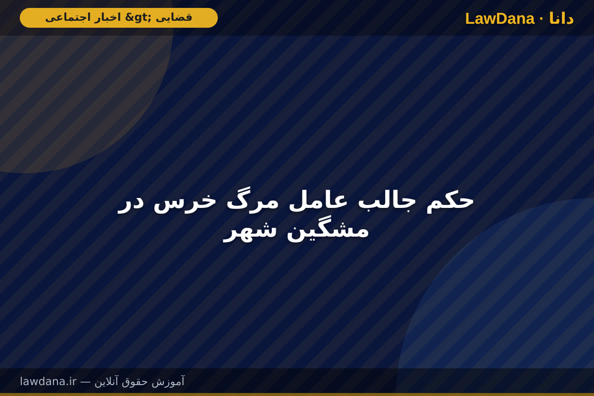 حکم جالب عامل مرگ خرس در مشگین‌ شهر