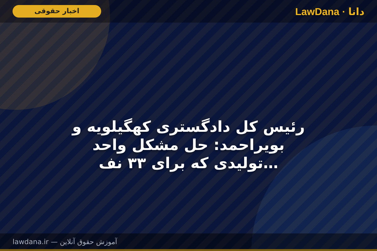 رئیس کل دادگستری کهگیلویه و بویراحمد: حل مشکل واحد تولیدی که برای ۳۳ نفر از زندانیان اشتغالزایی کرده ضروری است