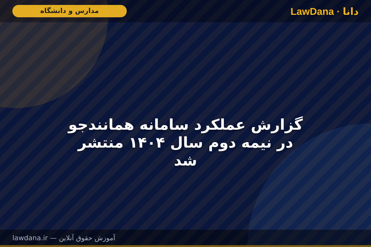 گزارش عملکرد سامانه همانندجو در نیمه دوم سال ۱۴۰۴ منتشر شد