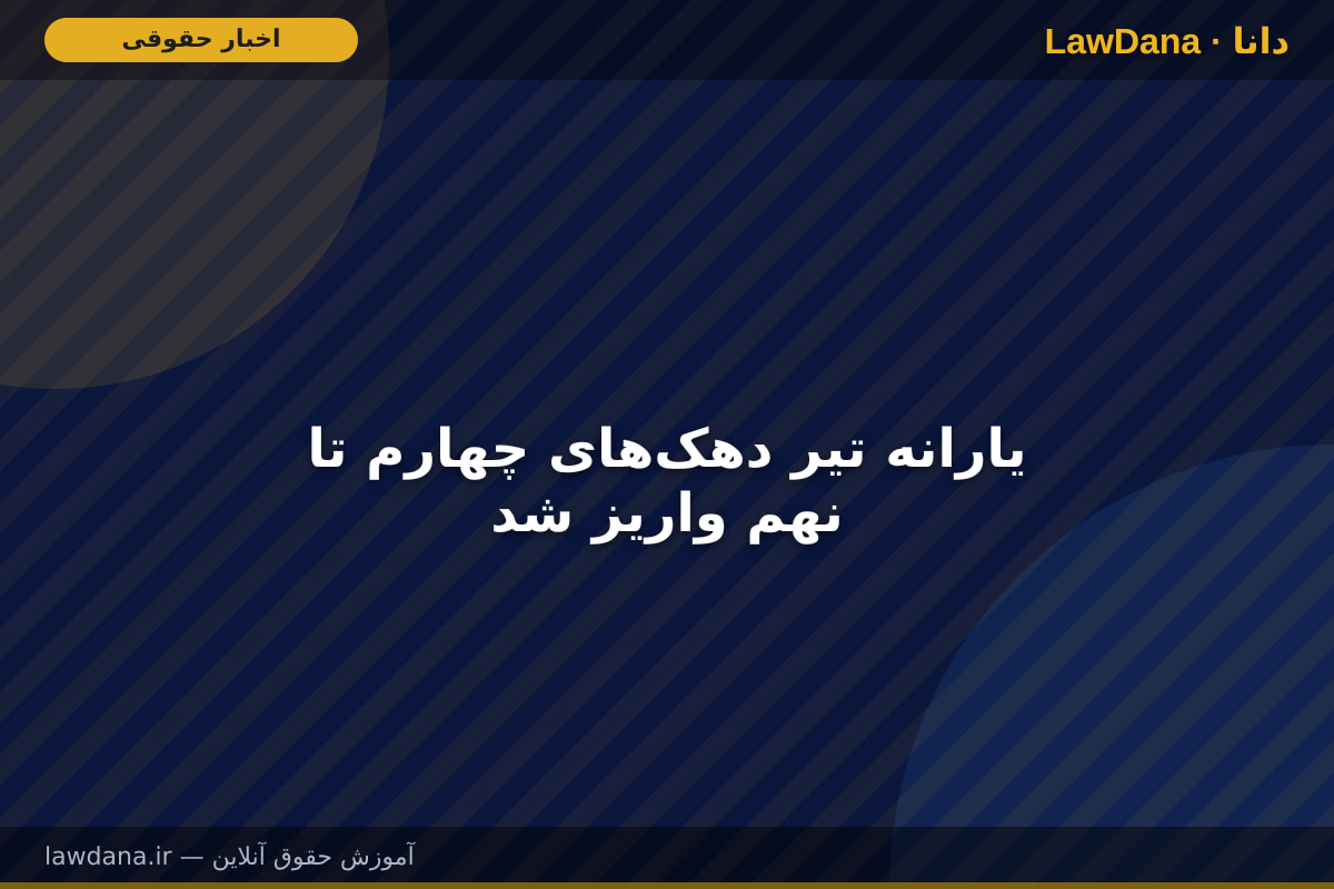 یارانه تیر دهکهای چهارم تا نهم واریز شد