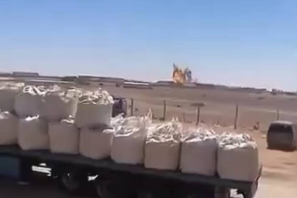 فیلم/ لحظه اصابت موشک به پایگاه هوایی ملک فیصل در الجفر اردن