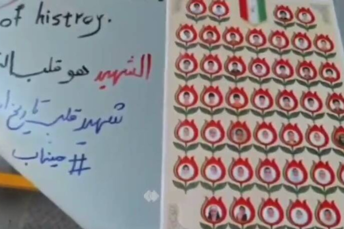 فیلم/ پهپادی که بهیاد دانشآموزان شهید مینابی پرتاب شد