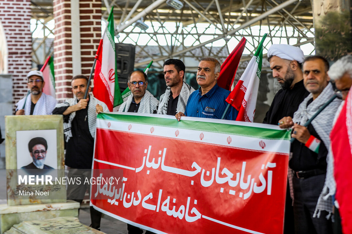 کاروان جان‌فدایان آذربایجان راهی خلیج فارس شد
