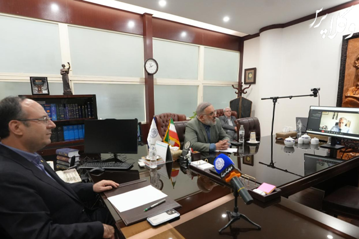 گفت‌وگوی ویدئویی آنلاین رئیس کانون وکلای دادگستری مرکز و پرتغال